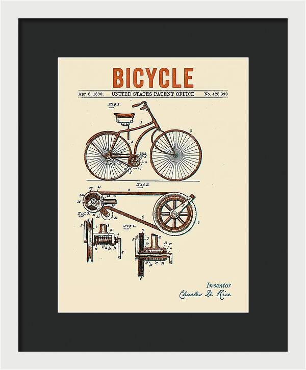 Bicycle Retro Patent Us425390a