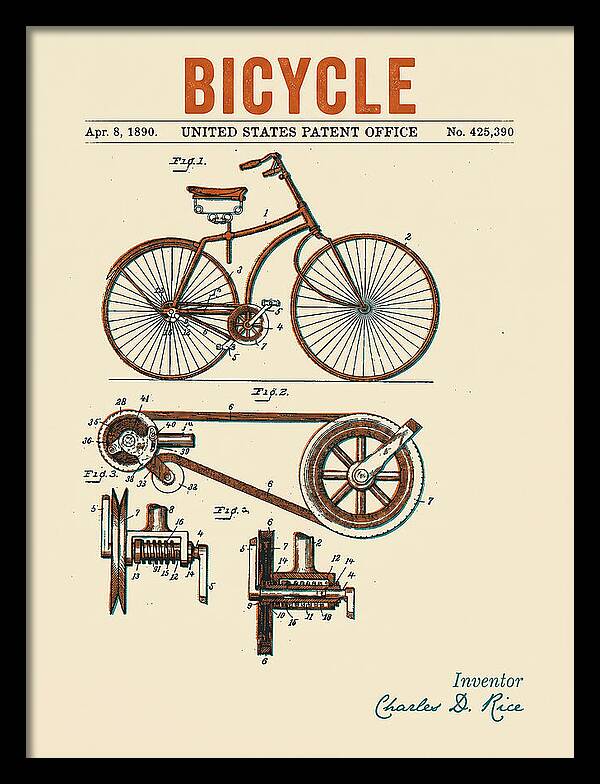 Bicycle Retro Patent Us425390a