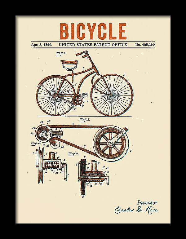 Bicycle Retro Patent Us425390a