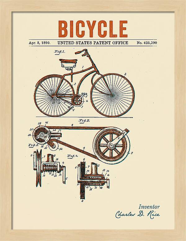 Bicycle Retro Patent Us425390a