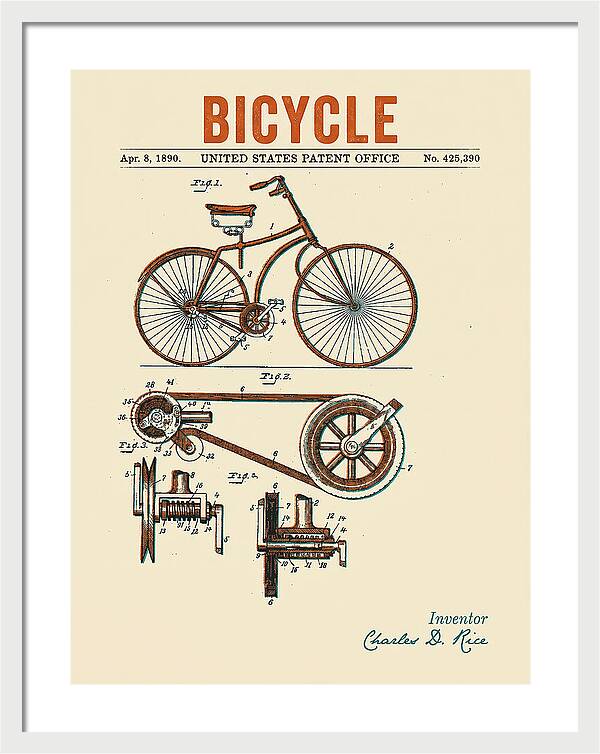 Bicycle Retro Patent Us425390a