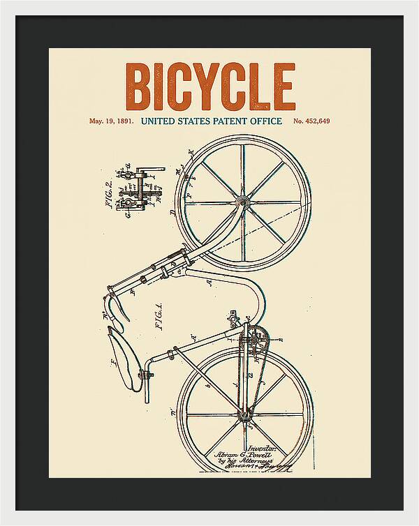Bicycle Retro Patent Us452649a
