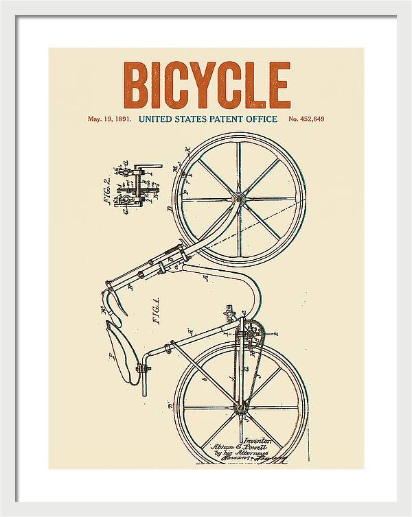 Bicycle Retro Patent Us452649a