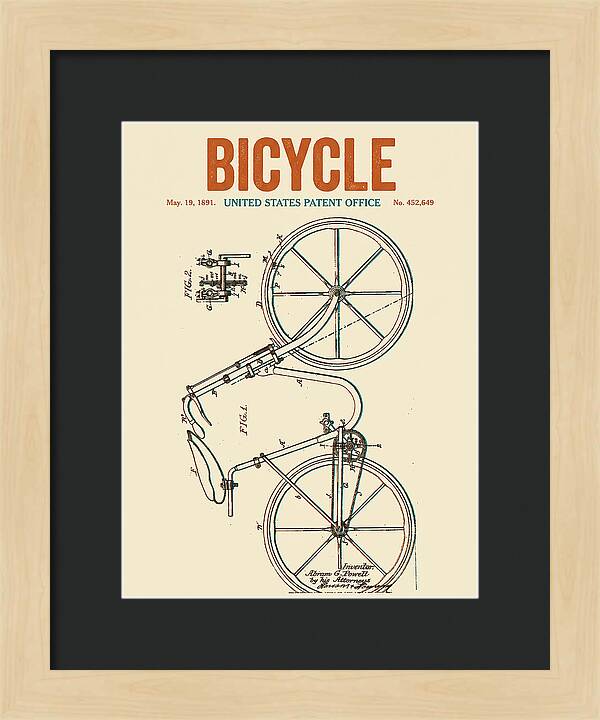 Bicycle Retro Patent Us452649a
