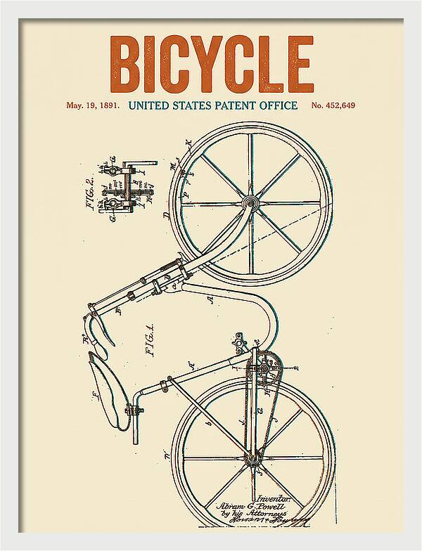 Bicycle Retro Patent Us452649a