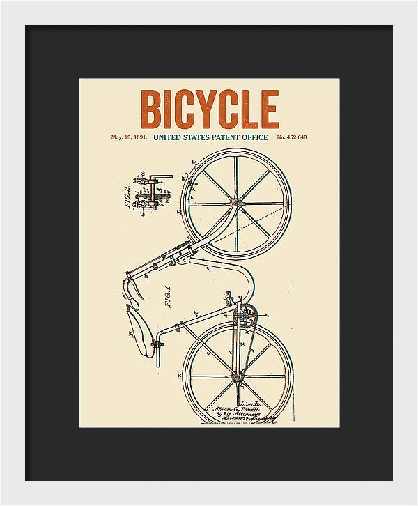 Bicycle Retro Patent Us452649a
