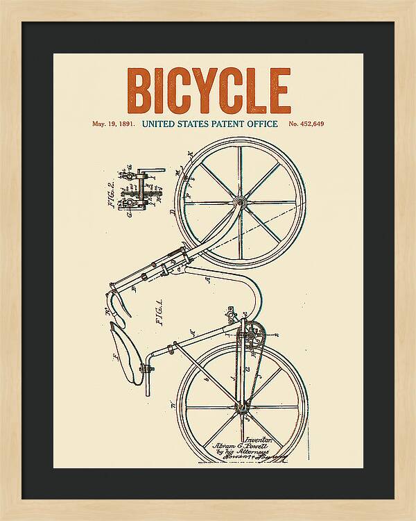 Bicycle Retro Patent Us452649a