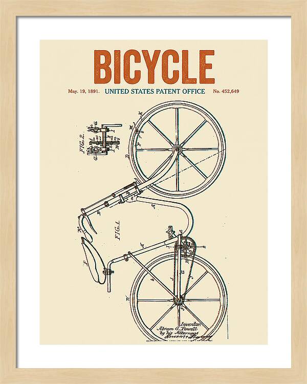 Bicycle Retro Patent Us452649a