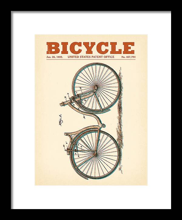 Bicycle Retro Patent Us467794a