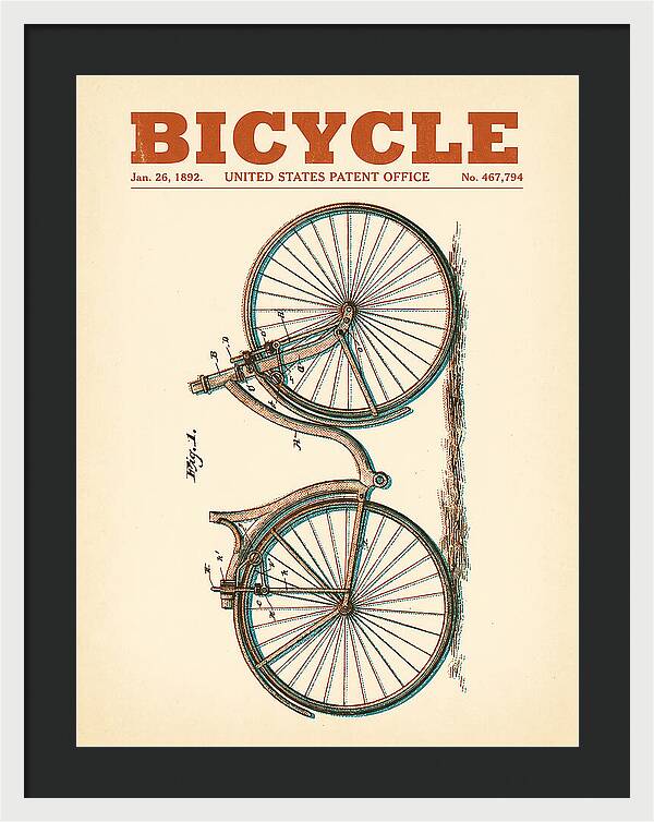 Bicycle Retro Patent Us467794a