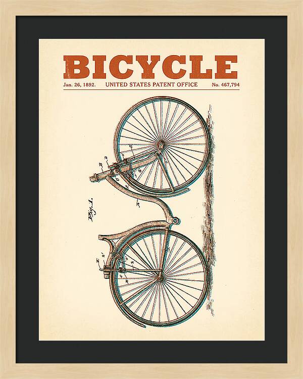 Bicycle Retro Patent Us467794a