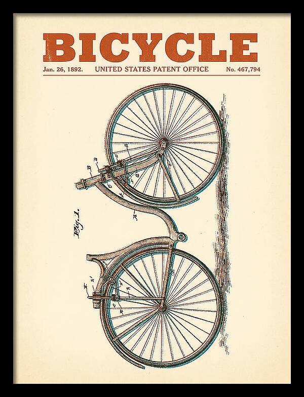 Bicycle Retro Patent Us467794a