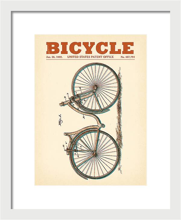 Bicycle Retro Patent Us467794a
