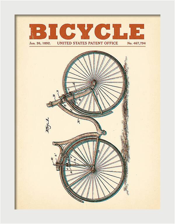 Bicycle Retro Patent Us467794a