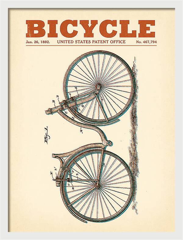 Bicycle Retro Patent Us467794a