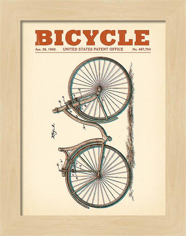 Bicycle Retro Patent Us467794a