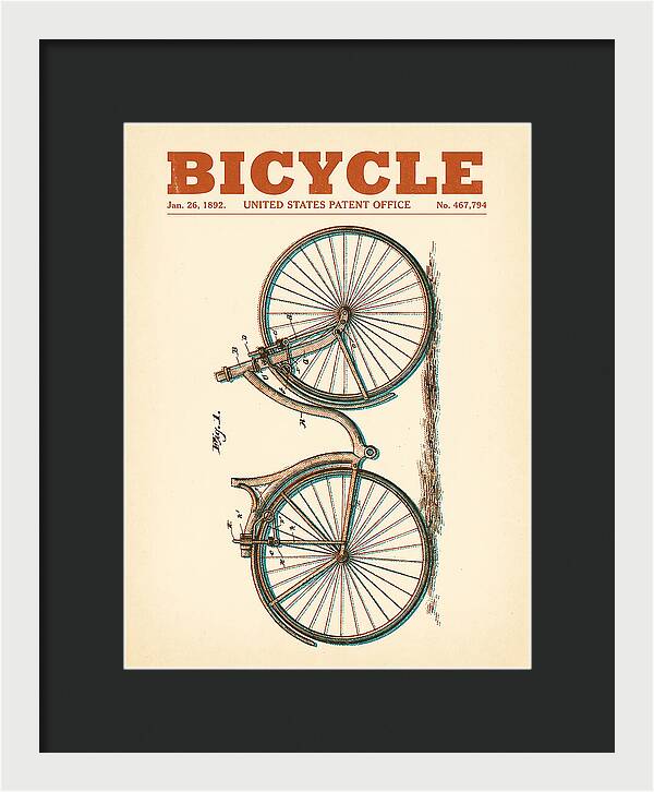Bicycle Retro Patent Us467794a