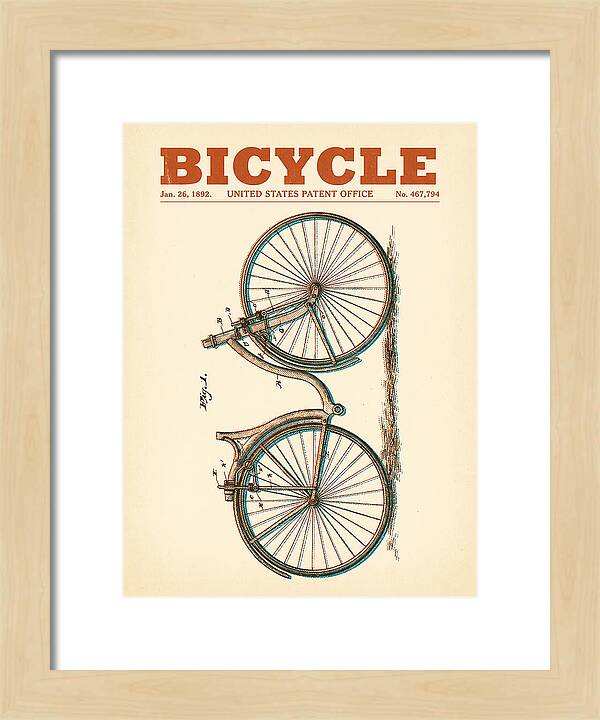 Bicycle Retro Patent Us467794a