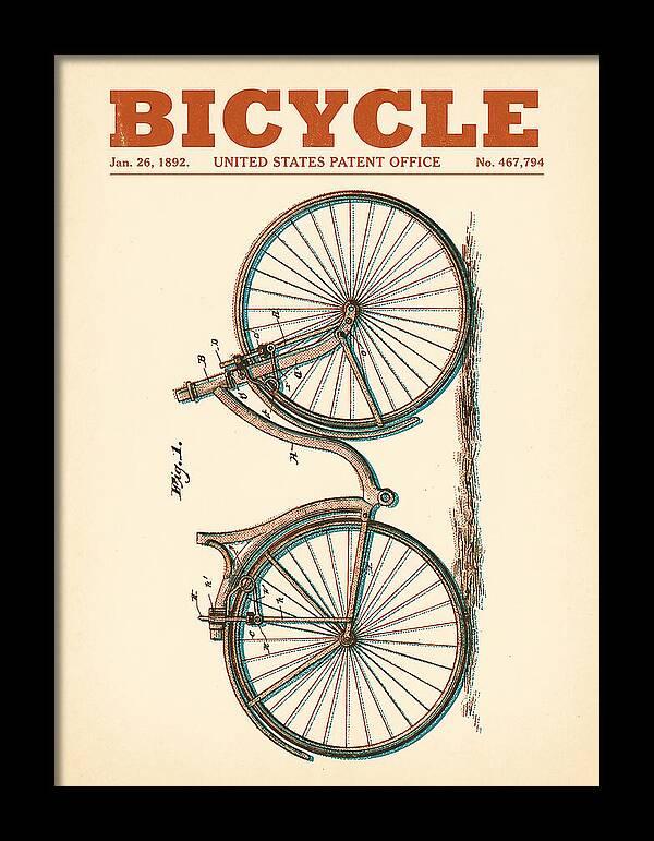 Bicycle Retro Patent Us467794a