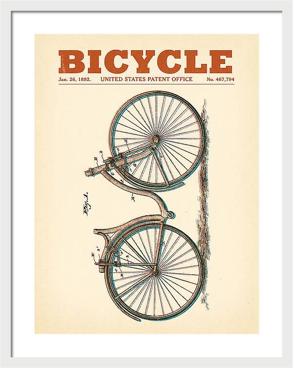 Bicycle Retro Patent Us467794a