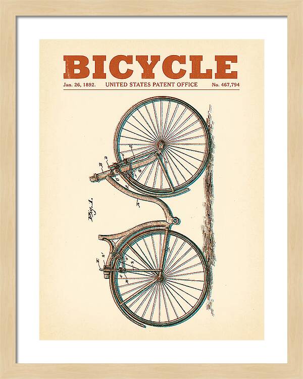Bicycle Retro Patent Us467794a