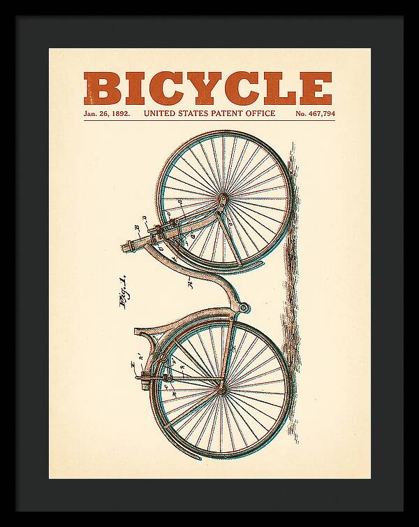Bicycle Retro Patent Us467794a