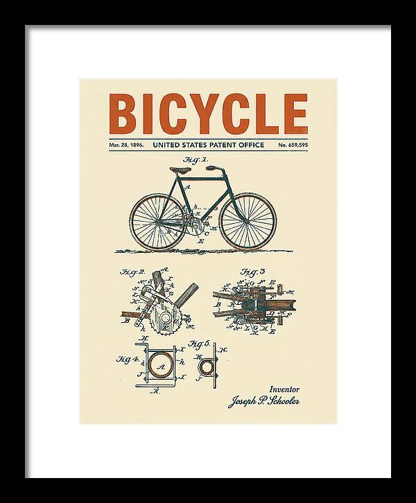 Bicycle Retro Patent Us659595a