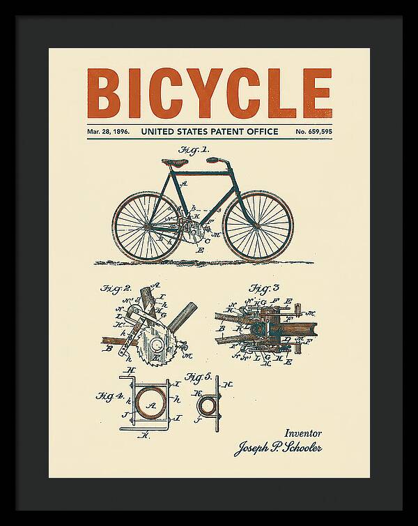 Bicycle Retro Patent Us659595a