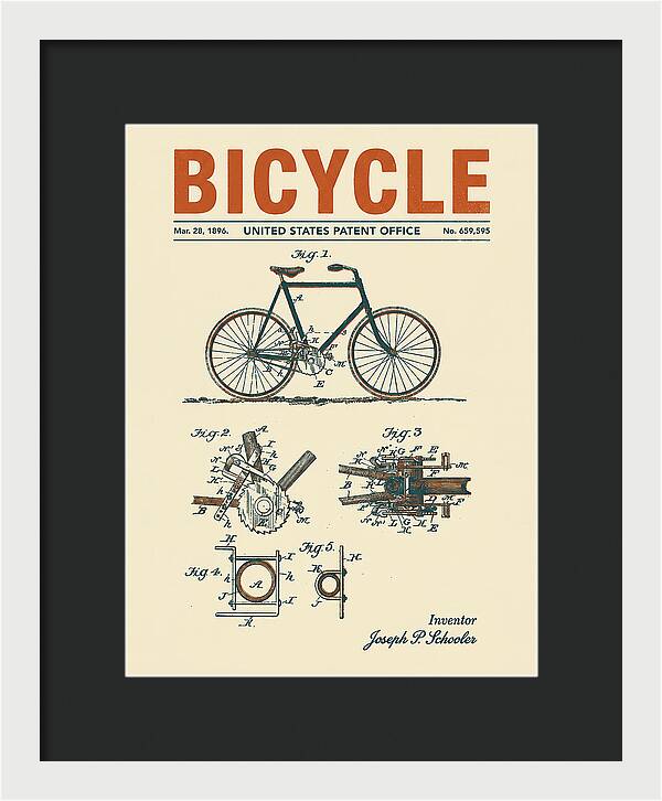 Bicycle Retro Patent Us659595a