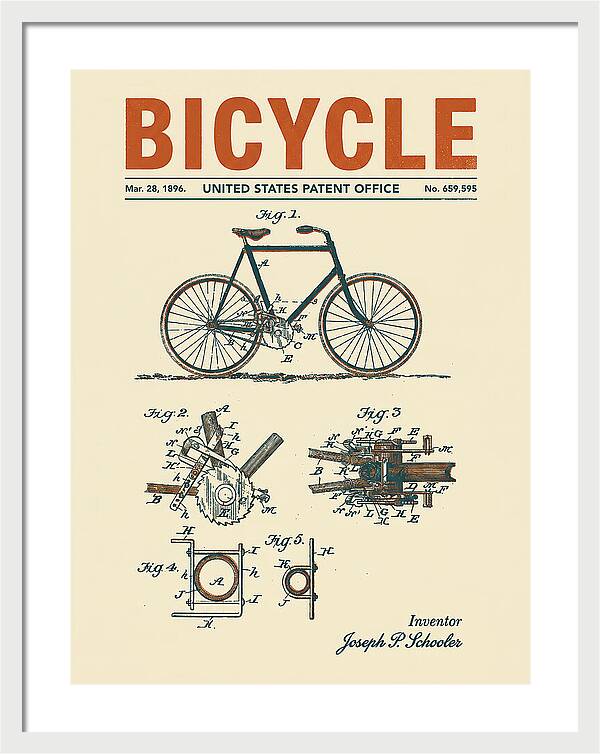 Bicycle Retro Patent Us659595a