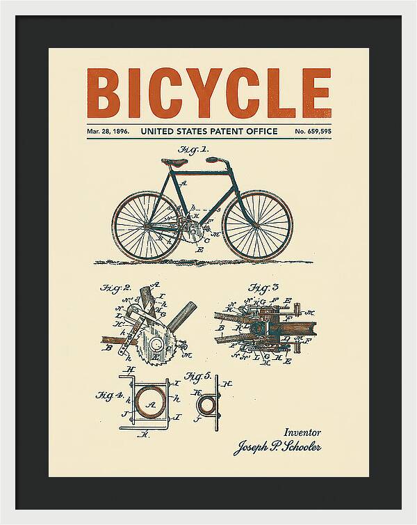 Bicycle Retro Patent Us659595a