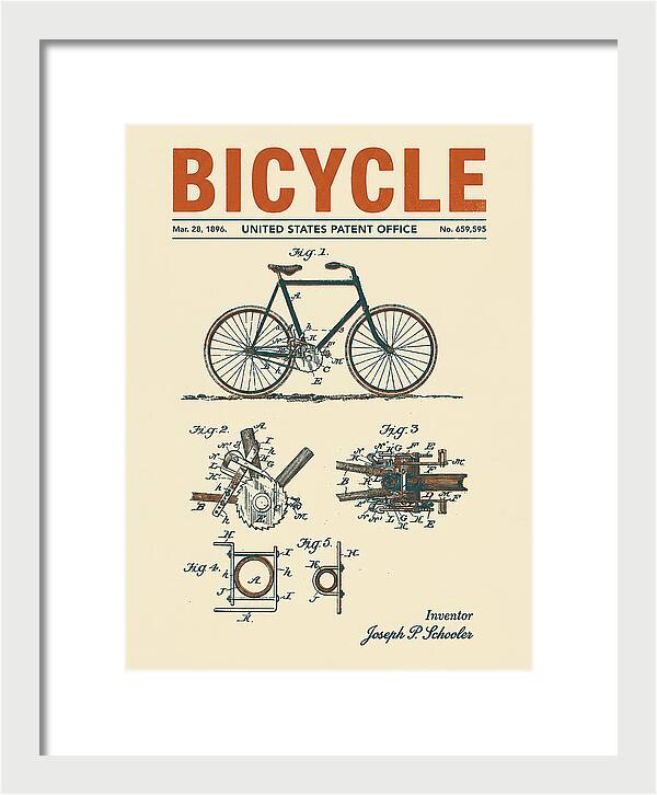 Bicycle Retro Patent Us659595a