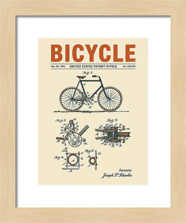 Bicycle Retro Patent Us659595a