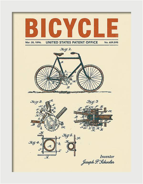 Bicycle Retro Patent Us659595a