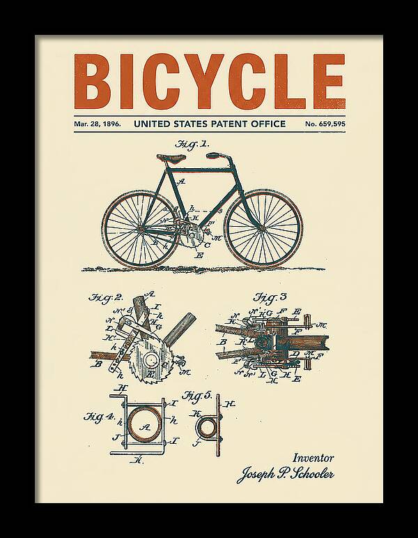 Bicycle Retro Patent Us659595a