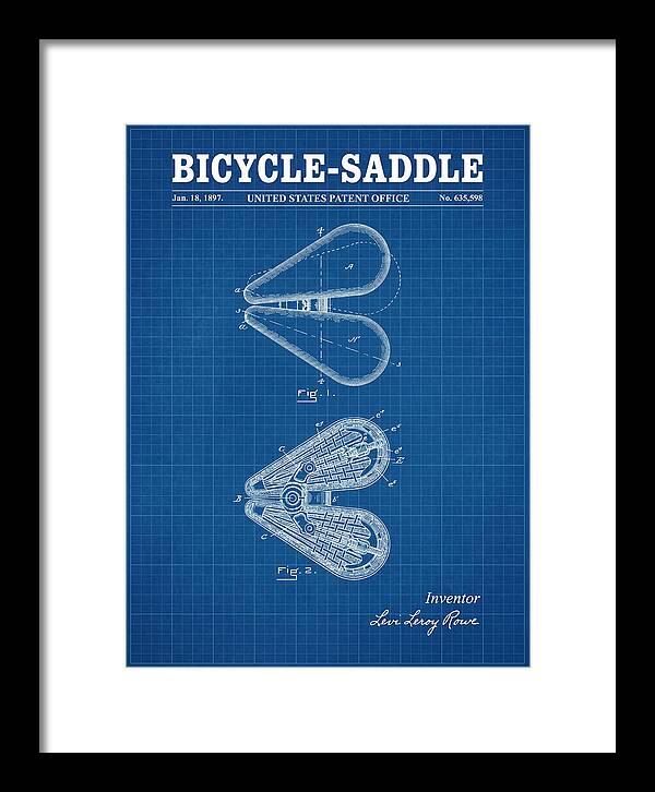 Bicycle Saddle Blueprint Patent Us635598a