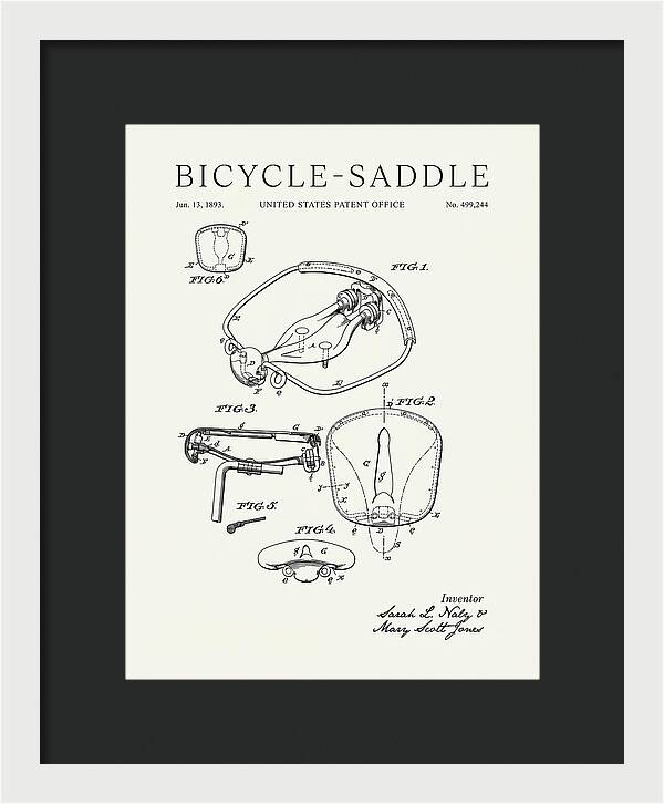 Bicycle Saddle Minimalist Patent Us499244a