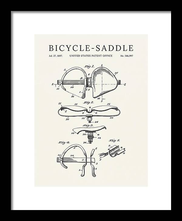 Bicycle Saddle Minimalist Patent Us586997a
