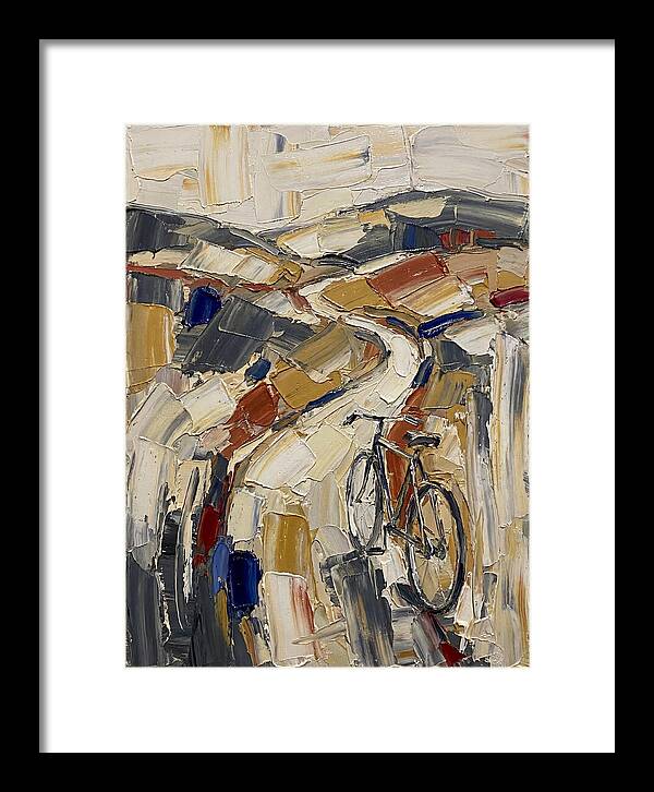 Bicycle Through Abstract Landscape