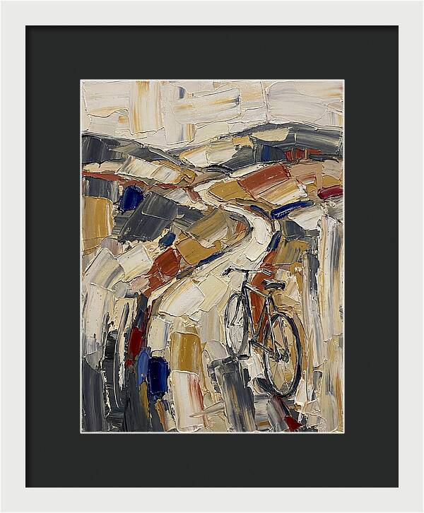 Bicycle Through Abstract Landscape