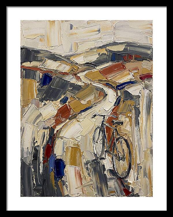 Bicycle Through Abstract Landscape