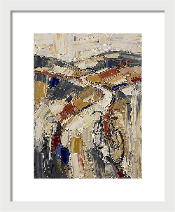 Bicycle Through Abstract Landscape