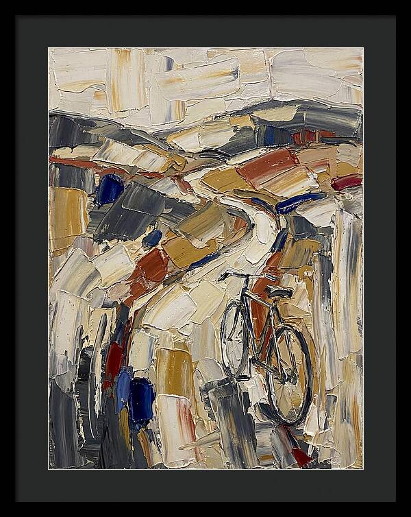 Bicycle Through Abstract Landscape