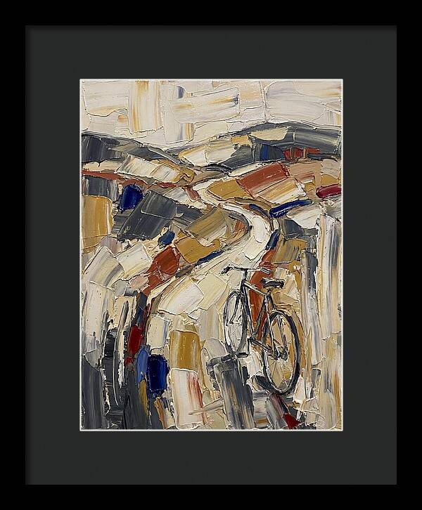 Bicycle Through Abstract Landscape