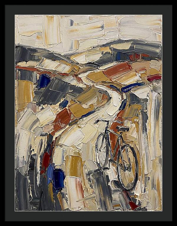 Bicycle Through Abstract Landscape