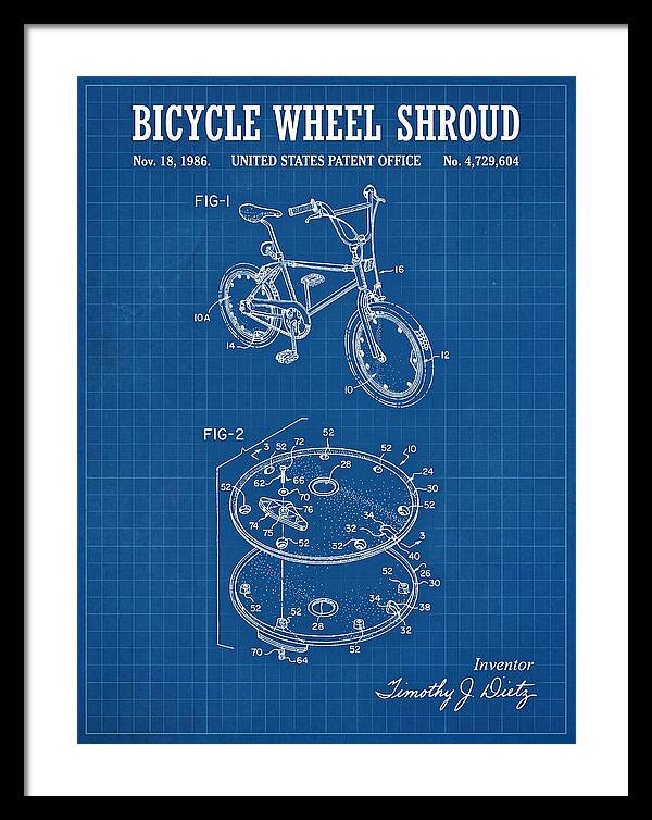Bicycle Wheel Shroud Blueprint Patent Us4729604a