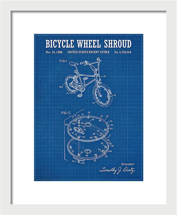 Bicycle Wheel Shroud Blueprint Patent Us4729604a