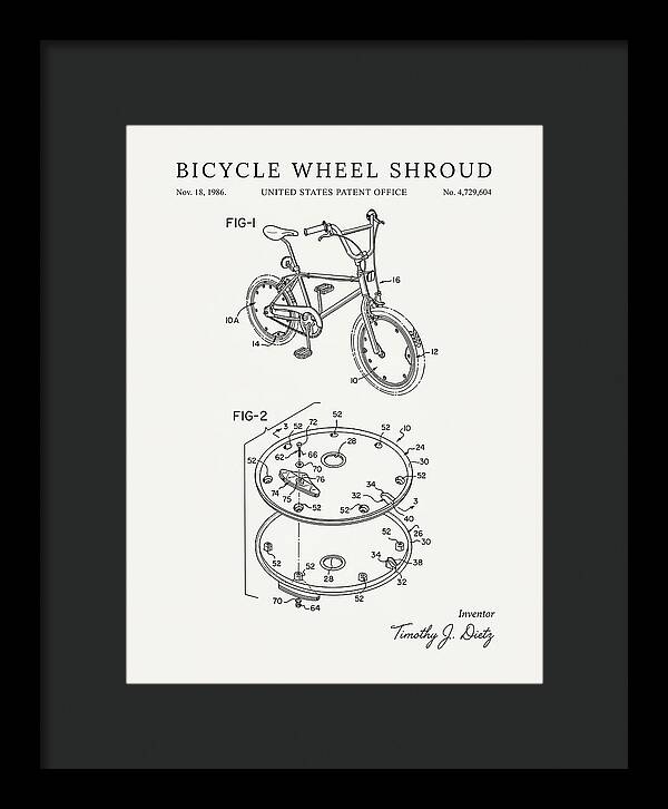 Bicycle Wheel Shroud Minimalist Patent Us4729604a