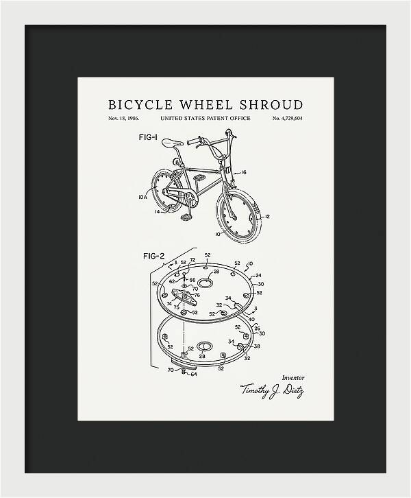 Bicycle Wheel Shroud Minimalist Patent Us4729604a