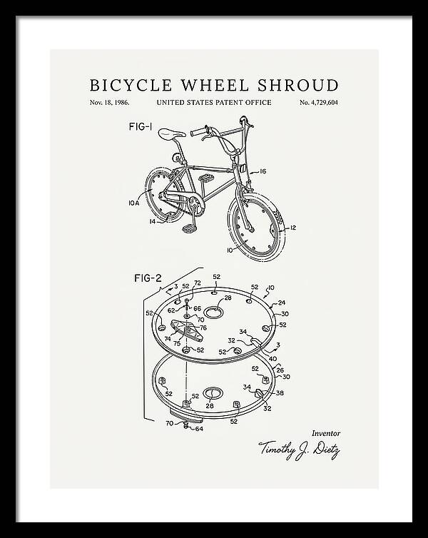 Bicycle Wheel Shroud Minimalist Patent Us4729604a